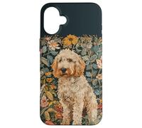 Goldendoodle William Morris Tapestry Style Case for iPhone 16 Plus