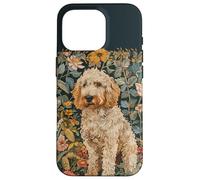Goldendoodle William Morris Tapestry Style Case for iPhone 16 Pro