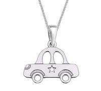 Goldene Hufeisen Car Pendant with Chain 925 Real Silver Children's Girls Boys Necklace (1) Silver, 38, Sterling Silver 925 sterling silver, tarnish-resistant and stamped Sterling silver, No Gemstone