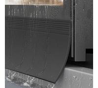 GoldeneAmeisen Rubber Self-adhesive Window Rain Deflector,Rain Deflectors For Exterior Doors,door Rain Deflectors,Easy Installation,Self-Adhesive,Not Prone To Aging,For Window Edge Cap