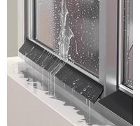 GoldeneAmeisen Rubber Self-adhesive Window Rain Deflector,self-adhesive Rain Drip Guard,rain Deflectors For Exterior Doors,With Adhesive Backing,Suitable For Blocking Rainwater,Water Accumulation
