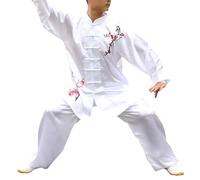 GoldeneAmeisen Tai Chi Uniform,Unisex Martial Arts Clothing Kung Fu,Chinese Traditional Uniforms For Tai Chi And Wing Chun,Chinese Tang Clothing Suit,Easy To Wear,For Morning Exercise,Tai Chi,Kung Fu