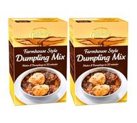 Goldenfry Farmhouse Style Dumpling Mix 2 Pack - 2 x 142g - Classic Suet Dumplings Mix - Easy Home Cooking - Includes Gifty Goodness Shopping List