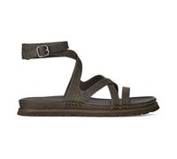 Goldengaze Embossed Ankle Wrap - female - UGG - Flat Sandals - Brown - 2 UK - Shoes 2 UK