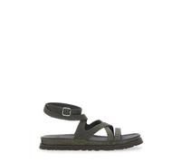 Goldengaze Embossed Ankle Wrap - female - UGG - Flat Sandals - Green - 4 UK - Shoes 4 UK