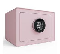 GOLDENKEY Digital Security Safe and Lock Box,Small Safe box for Money, Keypad Lock,Perfect for Home Office Hotel Business Jewelry Gun Use Storage,0.5 Cubic Feet,Pink
