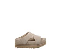 UGG womens Goldenstar Hi Cutout Slide, Black, 7