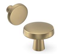 goldenwarm 10 Pack Champagne Bronze Cabinet Knobs Drawer Knobs Single Hole Cabinet Handles, Cupboard Door Knobs Champagne Bronze Kitchen Door Knobs