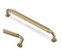 Goldenwarm 10 Pack Champagne Bronze Kitchen Cabinet Handles 6-5/16Inch(160mm) Hole Centers, Brass Wardrobe Door Handles Solid Zinc Alloy Drawer Pullls