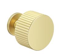 goldenwarm 10pcs Gold Cabinet Knobs Gold Drawer Knobs Cabinet Hareware (1-1/8"x1-1/8), Aluminum Alloy Single Hole