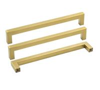 Goldenwarm 15 Pack Gold Kitchen Cabinet Handles 192mm Hole Centers Gold Kitchen Handles Stainless Steel