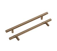 Goldenwarm 20 Pack Champagne Bronze Kitchen Cabinet Handles - 160mm Stainless Steel Drawer Pulls for Cupboards and Doors