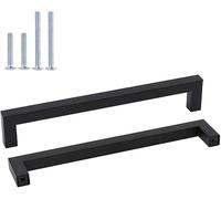 Goldenwarm 20Pack Black Drawer Handle Kitchen & Bathroom Cabinet Hardware - 224mm Centers