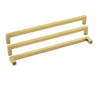 Goldenwarm Brushed Brass Drawer Pulls Filing Cabinet Handles -LSJ12GD Bathroom Kitchen Cupboard Door Handles 320mm Hole Centers Handware 15 Pack