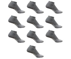Golders Green UK Men's 10 Pack Trainer Socks Size 7-11 Elevated Comfort and Breathability for Your Active Life Charcoal