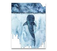 GOLDFI DIY Diamond Painting Embroidery Kits Whale Shark Boat 5D Diamond Art Cross Stitch Crystal Circle Resin Canvas Home Decoration 30×40cm