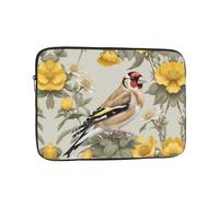 Goldfinch Printed Laptop Sleeve Printed Laptop Protective Case Suitable For Travel And Office Use 15 inch