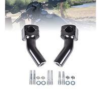 Goldfire Black 1" 25MM Pullback Handlebar Risers Clamp Kit Fits for Shadow 750 Vulcan 900 Road Star XV1700 Harley Dyna Sportster Softail, 4 Inch Riser (Black)