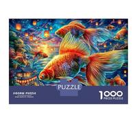 Goldfish 1000 Piece Jigsaw Puzzle with Whimsical Design - A Charming Challenge for Adults And Kids Age 14 Years Up52x38cm/1000pcs
