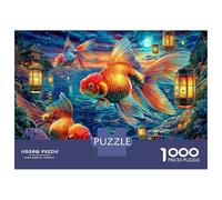 Goldfish 1000 Piece Jigsaw Puzzle with Whimsical Design - A Charming Challenge for Adults And Kids Age 14 Years Up70x50cm/1000pcs