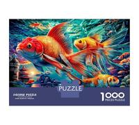 Goldfish 1000 Piece Jigsaw Puzzle with Whimsical Design - A Charming Challenge for Adults And Kids Age 14 Years Up52x38cm/1000pcs