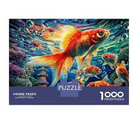 Goldfish 1000 Piece Jigsaw Puzzle with Whimsical Design - A Charming Challenge for Adults And Kids Age 14 Years Up52x38cm/1000pcs