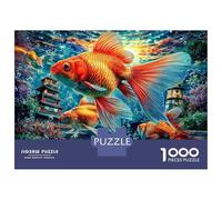 Goldfish 1000 Piece Jigsaw Puzzle with Whimsical Design - A Charming Challenge for Adults And Kids Age 14 Years Up52x38cm/1000pcs