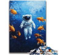 Goldfish And Astronaut 2000 Piece Jigsaw Puzzles for Teenagers Gifts,Educational Games Wall Decoration Unique Birthday And Xmas Gifts (70X100cm)