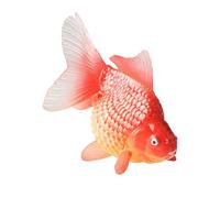 Goldfish Aquarium Plastic Fish Model Realistic Moving Yellow And Rose Gold Fish Floating Tank Decorations Dragon Sculptures And Statues Outdoors (Red, One Size)