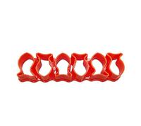 Goldfish Cracker Cookie Cutter Mini Plastic Reusable Fish Shaped Baking Tool for DIY Cookies Cakes Parties Holidays School Events 1 Piece (Orange)