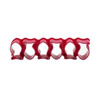Goldfish Cracker Cookie Cutter Mini Plastic Reusable Fish Shaped Baking Tool for DIY Cookies Cakes Parties Holidays School Events 1 Piece (Red)