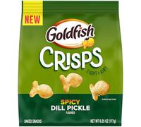 Goldfish Crisps Spicy Dill Pickle Flavored Baked Chip Crackers, 6.25 Oz Bag