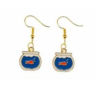 Goldfish Fishbowl Earrings Miniblings Earhooks Rs Fish Aquarium Enamelled