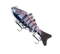 Goldfish Fishing Lures, Crankbaits for Fishing - Swimage Multi Jointed Fish Lures with Hook, Colorful Catfish Baits 10cm Portable Fishing Accessories for All Lines