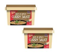 Goldfish Hot & Spicy Curry Sauce Concentrate 405g (Pack of 2) - Authentic Flavor for Homemade Curry Dishes | Fiery Flavor | Traditional Spices