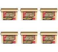 Goldfish Hot & Spicy Curry Sauce Concentrate 405g (Pack of 6) - Authentic Flavor for Homemade Curry Dishes | Fiery Flavor | Traditional Spices
