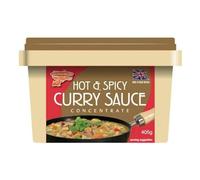Goldfish Hot & Spicy Curry Sauce Concentrate 405g VEGETARIAN (Pack of 4)