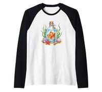 Goldfish In A Jar Underwater Adventure Raglan Baseball Tee