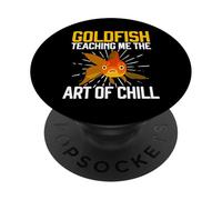 Goldfish Teaching me the Art of Chill Goldfish PopSockets Adhesive PopGrip