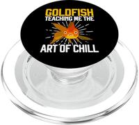 Goldfish Teaching me the Art of Chill Goldfish PopSockets PopGrip for MagSafe