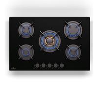 Goldflame 75cm Gas hob 5 burners Black