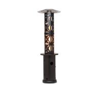 Goldflame Style, Patio Heater, 11.2 kW, 360 ° View, Mobile Black