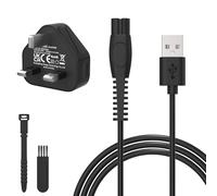 GOLDFOX 5V Charger fit for Philips Norelco One Blade QP2724 QP2734 QP2834 QP4530 QP1924 S7887 MG5910 MG7910 Electric Trimmer and Shaver, USB-A Shaver Charging Cable with Plug