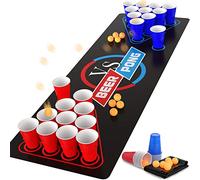 GOLDGE 63 x 23.6 inches Beer Pong Table Mat, Drinking Games for Adults Party - Perfect for Drinks, Soda, Punch, BBQs, Picnics & Outdoor Gatherings! (First Edition)