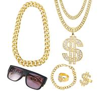 GOLDGE 6pc golden dollar chain set