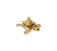 GoldGiftIdeas Meru Shree Yantra on Tortoise for Wealth and Home, Shree Yantra for Pooja, Diwali Gift, Pooja Article for Poojan Purpose, 5 x 12 CM, Metal