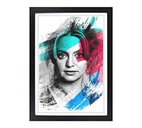 Goldie Hawn (1) V2 Framed Print | A2 Black Framed Wall Art | Ready to Hang | Modern Nature Picture | Living Room Bedroom Lounge Office
