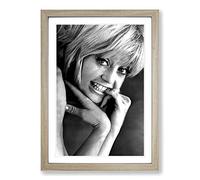 Goldie Hawn (2) Framed Print | A2 Oak Framed Wall Art | Ready to Hang | Modern Nature Picture | Living Room Bedroom Lounge Office