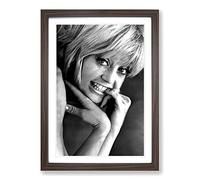 Goldie Hawn (2) Framed Print | A2 Walnut Framed Wall Art | Ready to Hang | Modern Nature Picture | Living Room Bedroom Lounge Office