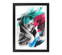 Goldie Hawn (2) V2 Framed Print | A2 Black Framed Wall Art | Ready to Hang | Modern Nature Picture | Living Room Bedroom Lounge Office